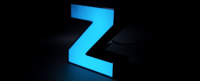 Color Changing LED Channel Letter Blue