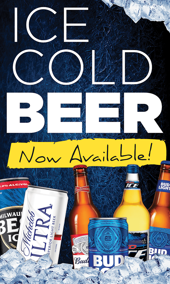 Ice Cold Beer Now Available